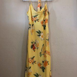 Maxi Yellow Floral Dress